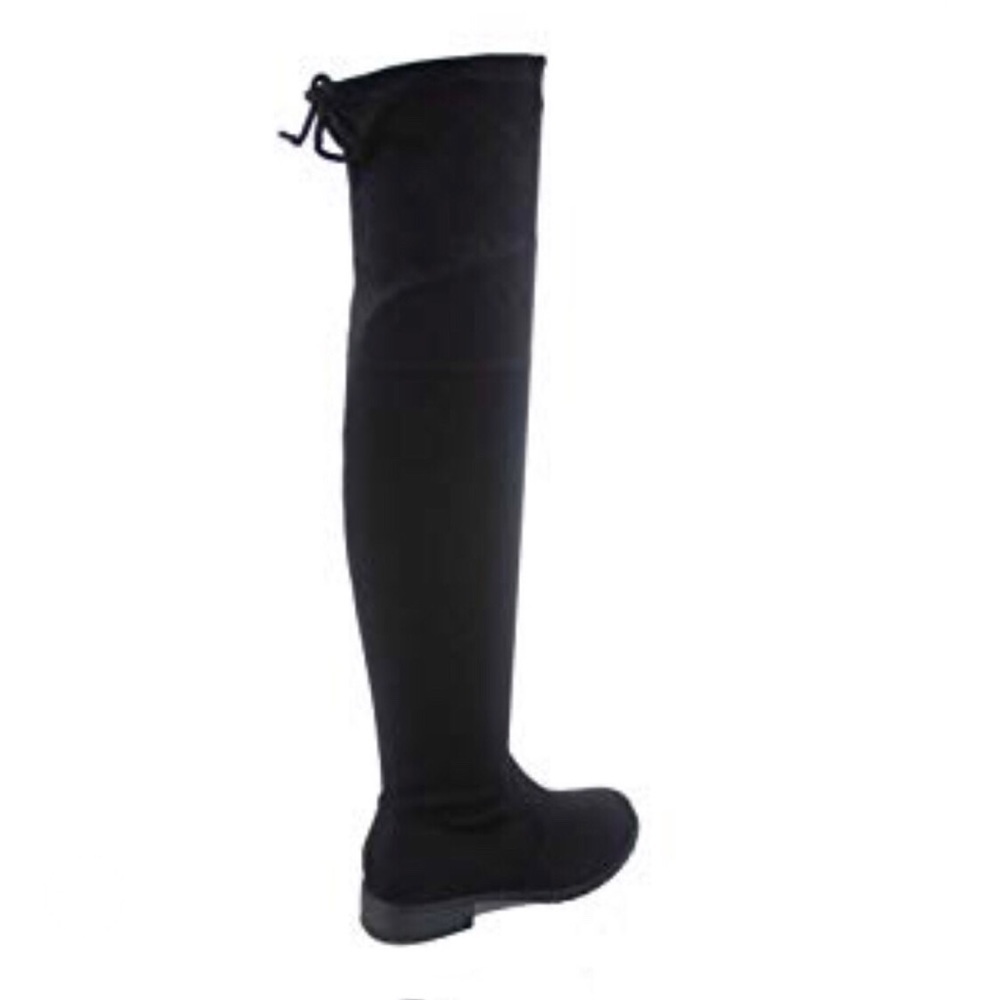Black Over The Knee Boots - Picture 3 of 6